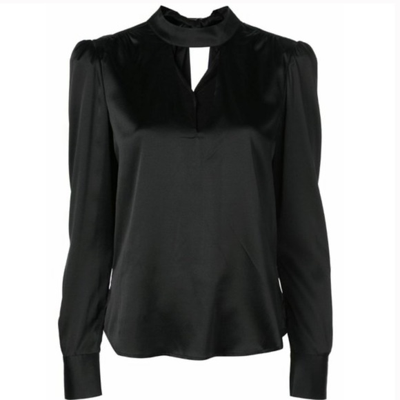 Veronica Beard Wade Tie Neck Silk Top - Picture 1 of 7